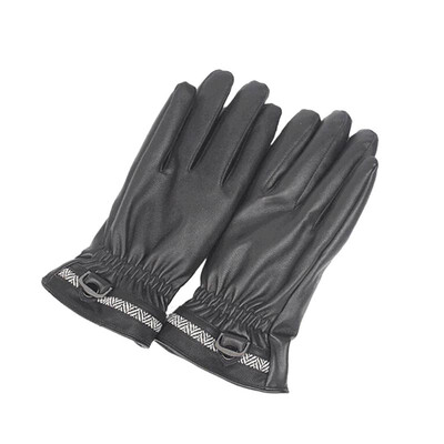 

Blue Crystal Черные мужские / Женщины сенсорный экран ПУ кожаные перчатки Зимние перчатки Рукавицы теплые перчатки Пары