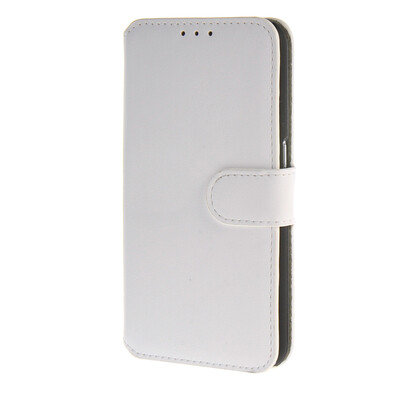 

MOONCASE Case for Samsung Galaxy S6 Smooth Skin Flip Wallet Card Slot Stand Pouch Leather Cover White