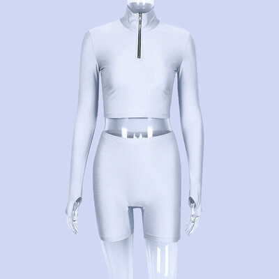 

NeillieN Sportswear casual wearTight fitting sportswear2018 autumn womens wear long sleeves shorts two sports suits