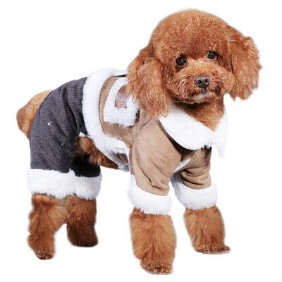 

Jingdong JOY joint name dog clothes VIP small dog thick hair short plush four-leg cotton coat L