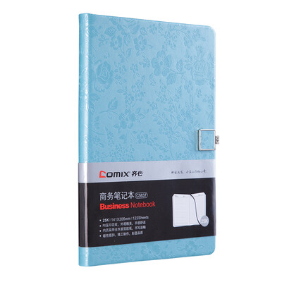 

Coix 25K 122 magnetic buckle notebook leather notepad diary book flower series blue blue C5837