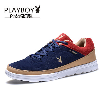 

PLAYBOY brandLeisure&fashionalKorean style sneakerLower-cut leatherMens shoes