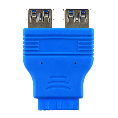 

Материнские платы 2 порта USB 3.0 для Женский 20 контактный разъем Женский адаптер Разъем