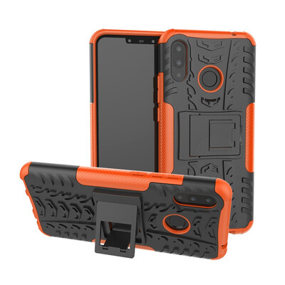 

Fecoprior Case for Huawei P Smart Plus Nova 3i Back Cover Stand Silicon TPU PC Armor Heavy Rugged Phone Celulars Fundas Coque