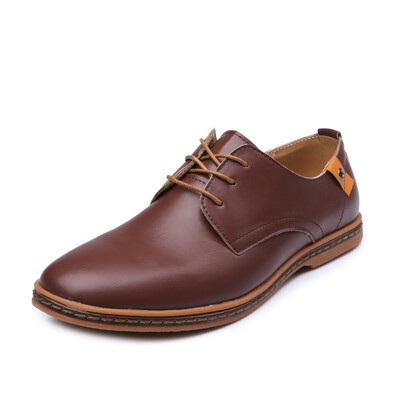 

JUQI Business Men Oxford Genuine Leather Shoes
