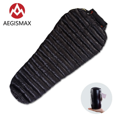 

AEGISMAX Outdoor Camping M2-M2 Long Goose Down Mummy Sleeping Bag Three-Season Down Lengthened Adult Nylon Sleeping Bag