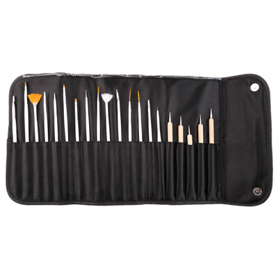 

20Pcs/Set Professional Nail Art Tool Design UV Gel Salon Painting Drawing Pen