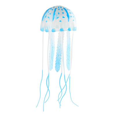 

5.5" Artificial Glowing Effect Fish Tank Decoration Aquarium Jellyfish Ornaments BLUE