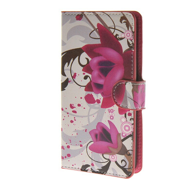 

MOONCASE Flower style Leather Side Flip Wallet Card Slot Stand Pouch чехол для Huawei Ascend Y635 a03