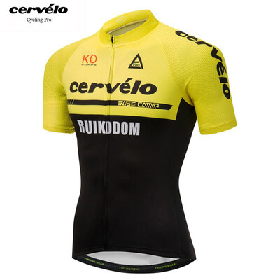 

Cycling clothing 2018 pro team Cervelo summer short sleeve cycling jersey MTB bike jersey shirt top wear