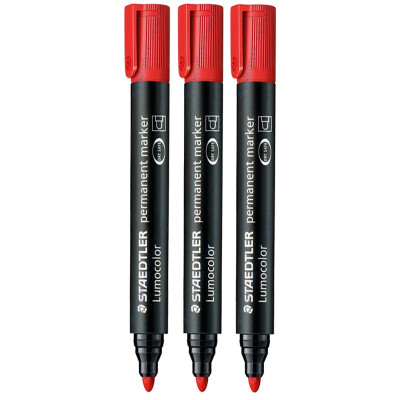 

Staedtler Staedtler 352-2 mark pen oil pen does not fade single head red 3 loaded