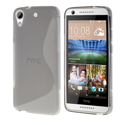 

MOONCASE S - линия Мягкий силиконовый гель ТПУ защитный чехол гибкой оболочки Защитный чехол для HTC Desire 626 Серый