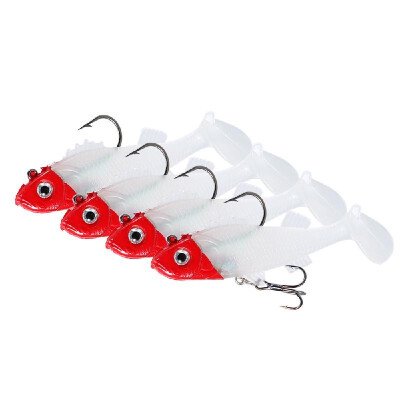 

Lixada 5pcs Hook Fish Lures Set 15g 8cm Flexible Soft Lure Swimbaits Artificial Bait Silicone Fishing Lures