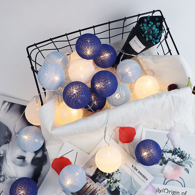 

Blue Coastline 3 Meter 20 Light Battery LED Light Lantern Lantern Birthday Marriage Wedding Tanabata Valentines Day Scene D