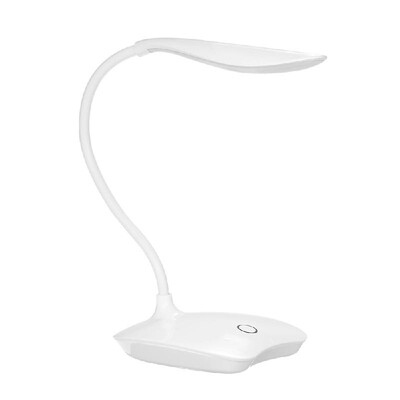 

Decdeal Ultralight White LED USB Rechargeable Dimmable Eye-Caring Desk Lamp Touch Control Table Light with 360¡« Rotatable Head Fl