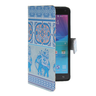 

MOONCASE Pattern Style Leather Side Flip Wallet Card Slot Pouch Stand Shell Back ЧЕХОЛ ДЛЯ Samsung Galaxy Note 4 N9100