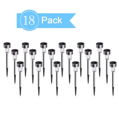 

LED Solar Lights Outdoor Solar Pathway Lights Landscape Lighting Landscape Light For LawnPatioWalkwayDriveway 18-Pack