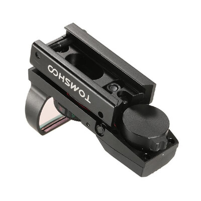 

TOMSHOO 1X22X33 Red Green Dot Sight Scope 4 Reticles Reflex Sight with 20mm Rail