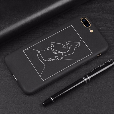 

Relief Phone Case For iPhone 6 6s 7 8 Plus X 5 5s SE Cover Fashion Soft TPU