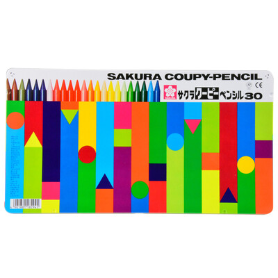 

Sakura Sakura 30 color plastic crayon color pencil suit FY-30 (tin) [Japanese imports