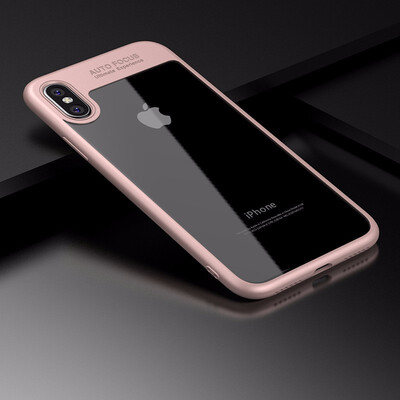 

TPU Bumper Transparent Case For Iphone X PC Back Cover Shock Absorption Slim Soft Rubber Case For Apple iPhone X