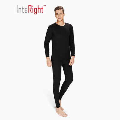 

INTERIGHT Mens Elastic Round Neck Printed Underwear on Green XXL