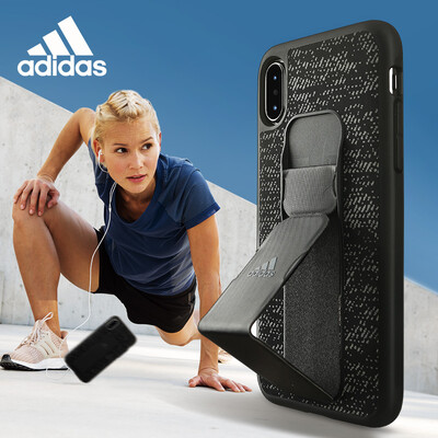 

Adidas new Apple iPhone XXs 58-inch mobile phone case protective sleeve fashion three bars Samba series white