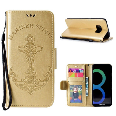 

MOONCASE Samsung Galaxy S8 Embossed Mermaid Anchor Case - Gold