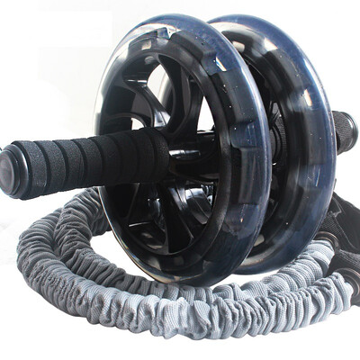 

Albert ibort BT-3J46 huge mute Jian abdominal wheel with pull rope abdominal muscle wheel double round abdomen foam handle key abdominal fitness equipment