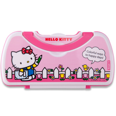 

Wide GuangBo portable two-story stationery pencil case student supplies Hello Kitty style random KT85056