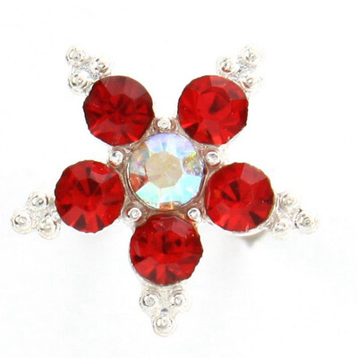 

Hair Pin 20pcs Red Hair Clip Star Cute Rhinestone Crystal Bridal For Wedding