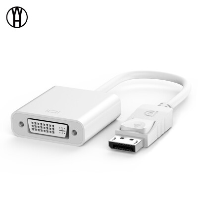 

WH 1080P DP to DVI Adapter DisplayPort Display Port to DVI Cable Adapter Converter Male to Female for Monitor Projector Displays