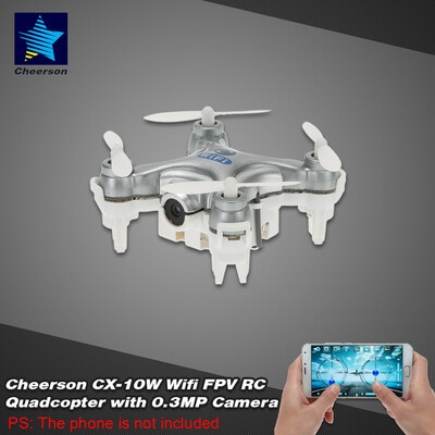 

Remote Control Toys CX-10W 4CH 6-Axis Gyro Wifi FPV RTF Mini RC Quadcopter for kids Z7A0PSBig Christmas Sale