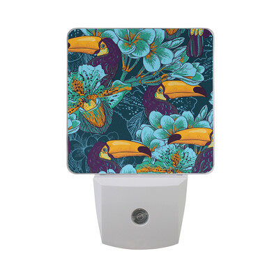 

ALAZA LED Night Light With Smart Dusk To Dawn SensorSlices Of Citrus Fruits Pattern Plug In Night Light