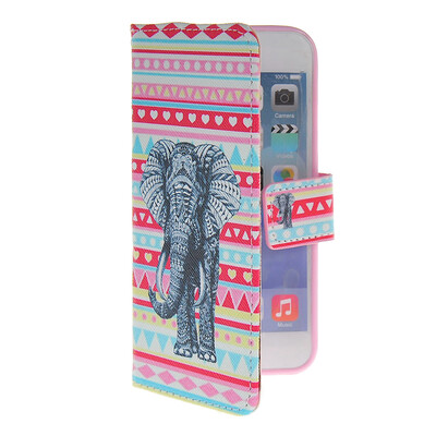 

MOONCASE Pattern Style Leather Side Flip Wallet Card Slot Pouch Stand Shell Back Case Cover For Apple iPhone 6 ( 4.7 inch