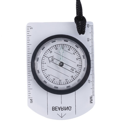 

New Baseplate Ruler Map Scale Camping Hiking Survival Compass Emergency