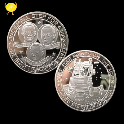 

Apollo Commemorative Coin Voyager Protector Collection Silver Plated Souvenir coins collectibles