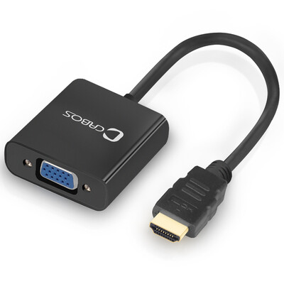 

Ferguson (cabos) hdmi to vga адаптер / адаптер HD конвертер аналоговый сигнал компьютер адаптер с высоким разрешением (без звука) черный F0051