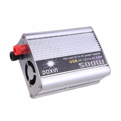 

500W Watt DC 12V to AC 220V USB Portable Voltage Transformer Car Power Inverter