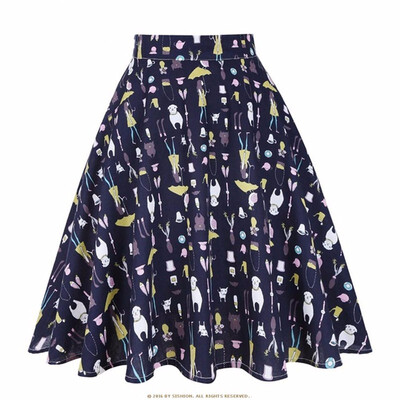 

Design Floral Skirt Women High Waist Plus Size Summer Skirts