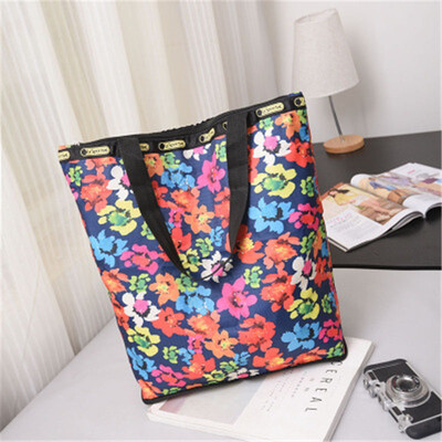 

ZHANAO new womens bag canvas shoulder bag Europe&large capacity shopping bag folding shoulder bag