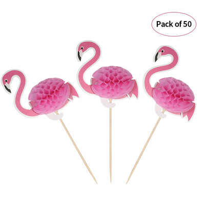 

50pcs 3D Cartoon Fruit Food Toothpicks Cupcake Topper Cake Picks Decorations for Hawaii Luau Beach Wedding Birthday Pool Party