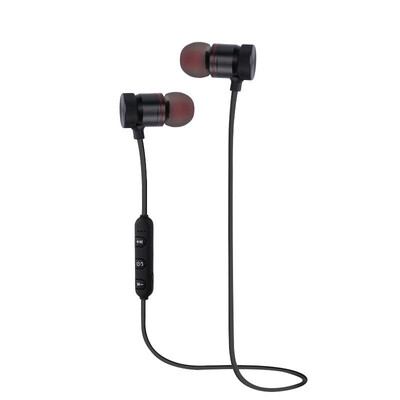 

Bluetooth Neckband Metal Earphone Headset with built-in Magnet
