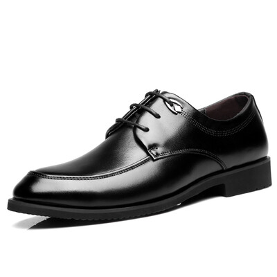 

Flash purchase] Jingdong self-graph philosophy (TOLZE) light luxury goods men's business custom leather shoes 10231 black 38 yards