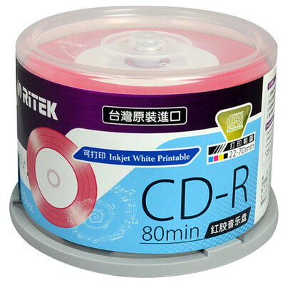 

РИТЭК (из РИТЭКОВ) красного пластика для печати Скорости CD-R 52 700M дисков бочка 50