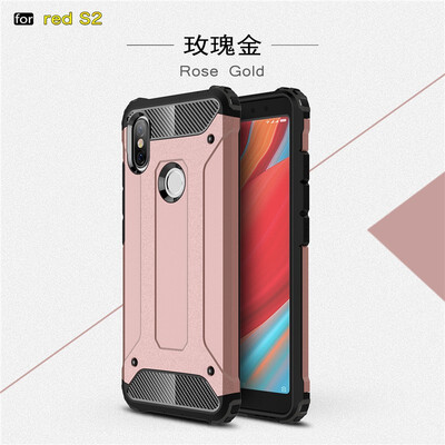 

Fivice Xiaomi Redmi S2 case Luxury Silicone Diamond Armor PC Hard Shell Phone Case