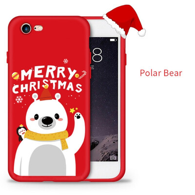 

ASINA Christmas Phone Case For iPhone 7 8 X Xs Max Soft Silicone Cover For iPhone 7 8 Plus XR Case Santa Claus Funda Coque Capa