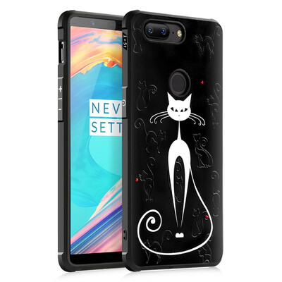 

Goowiiz Fashion Phone Case For OnePlus 6 Luxury 3D Cute Cartoon Slim Full Soft Silicone Prevent falling
