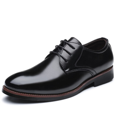 

JUQI Business Men Oxford Genuine Leather Shoes