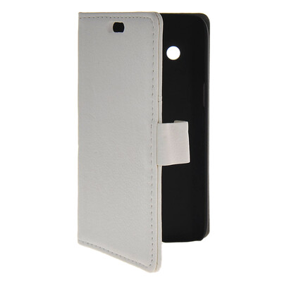 

MOONCASE Slim Leather Flip Wallet Card Pouch with Kickstand Shell Back Case Cover for Samsung Galaxy Core 4G G3518 White